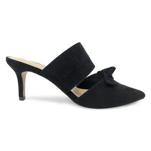Expression Catrina Black Heeled Mules